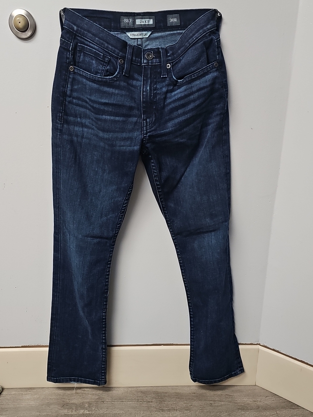 BKE Dark Indigo Slim Straight Men’s Jeans